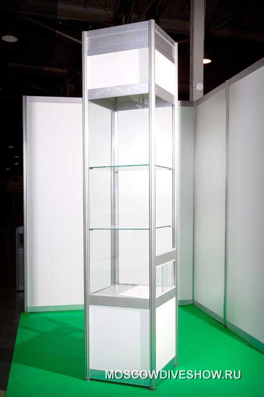 Витрина 2,5х0,5х0,5 м (стекло Н=1,4 м) / Show-window 2,5х0,5х0,5 м (glass Н=1,4 м)