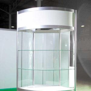 Витрина радиусная H2,5; R-1,0 м (стекло Н=1,4 м) / Show-window glass H2,5; R-1,0 м (glass Н=1,4 м)