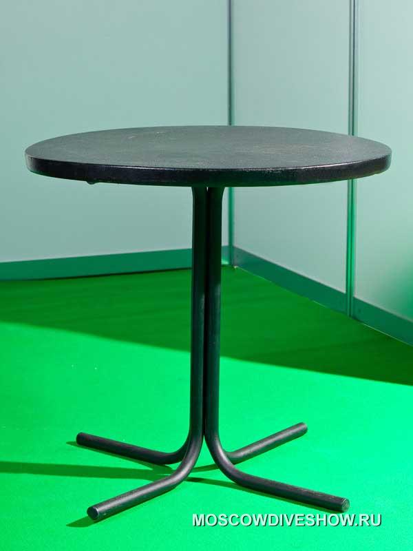 Стол с круглой столешницей Ø =0,85 м черный / Table with a round table-top Ø =0,85 м black